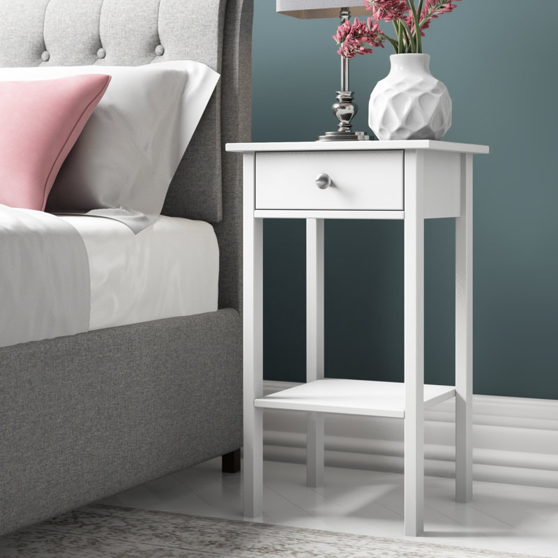Marlow Home Co. Tennessee 1 Drawer Bedside Table & Reviews Wayfair.co.uk